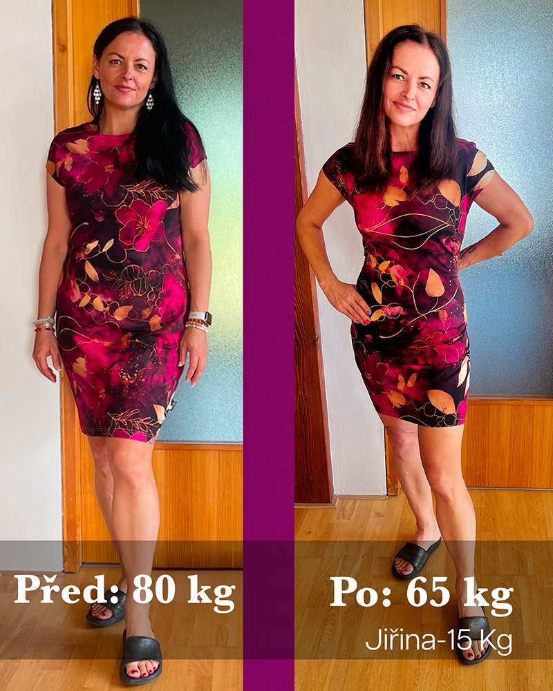 Jiřina Radová před a po vlastní proměně