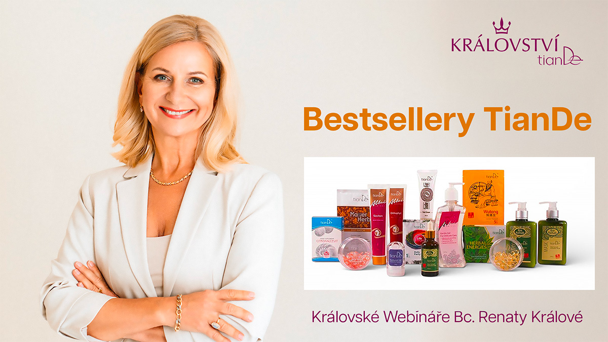 Top produkty TianDe: ženské zdraví, zdravý deodorant, péče o vlasy a ekologický úklid